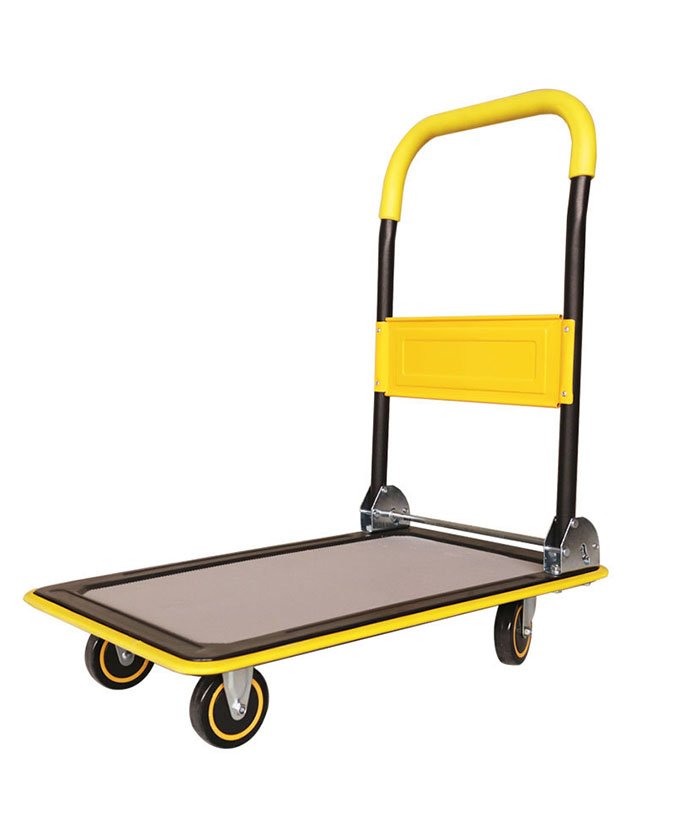 Platform Hand Trolley,Ribbed Pattern Pad, PU Castor，Soft Hanle Cover,Handle Locker-320