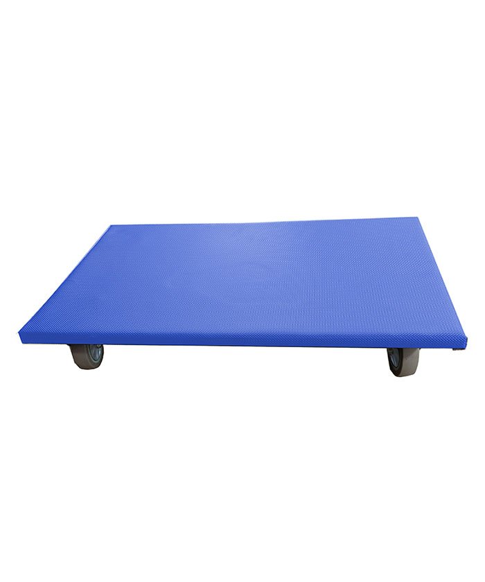 FSC moving dolly with blue pvc tarpaulin surface protection 4"TPR,non-marking wheel-294