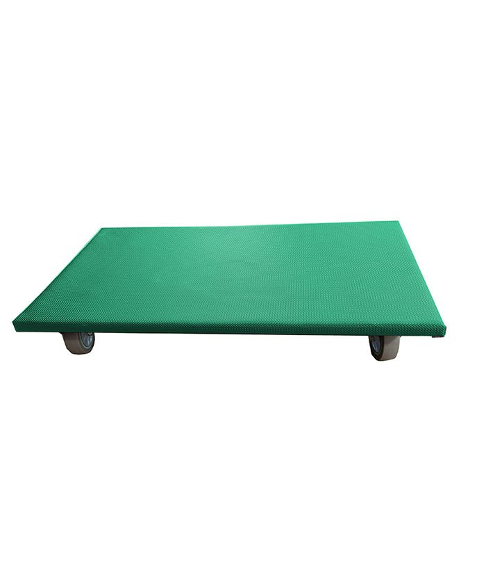 FSC moving dolly with blue pvc tarpaulin surface protection 4"TPR,non-marking wheel-299