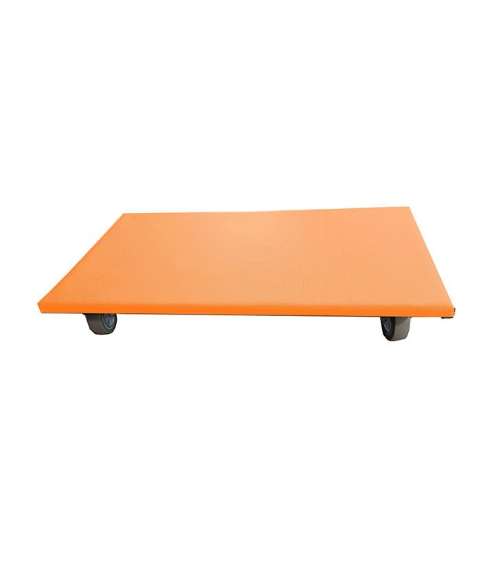 FSC moving dolly with blue pvc tarpaulin surface protection 4"TPR,non-marking wheel-300