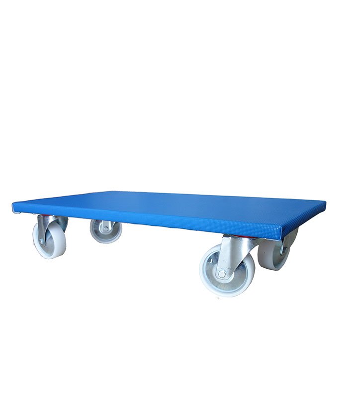 Non-slip coating Dolly,4``PP castor with steel cover-289