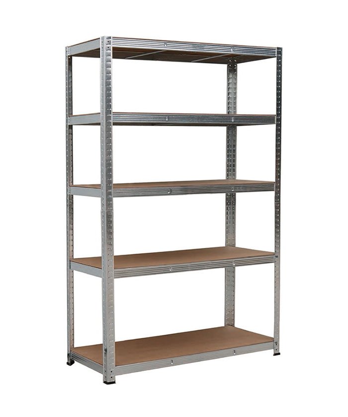 175kgs Capacity Adjustable Boltless Shelving 1200x400x1800mm-128