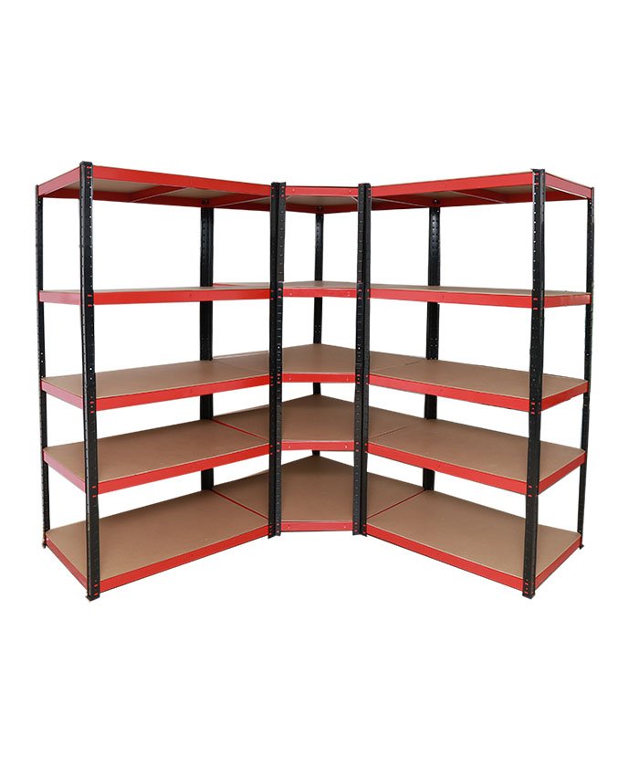 Corner Shelving 80-275kg Capacity 5Layer Slotted Corner Shelving Unit-98