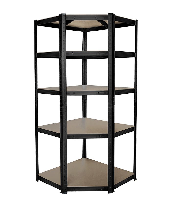 Corner Shelving 80-275kg Capacity 5Layer Slotted Corner Shelving Unit-99