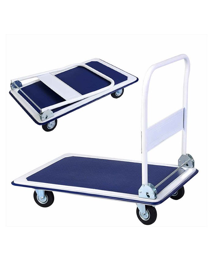 Platform Hand Trolley, Rubber Castor-314