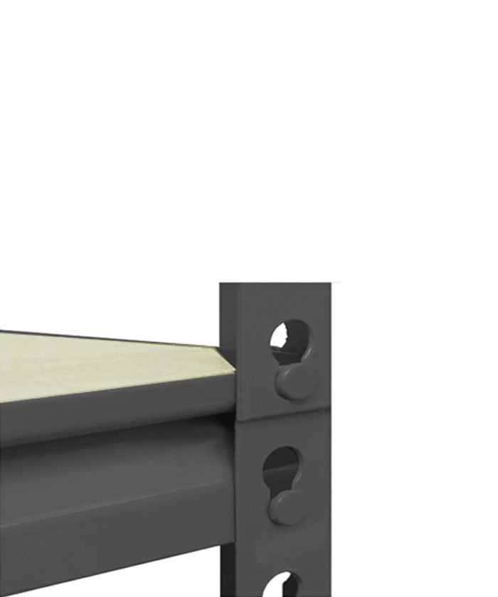 5 tier Rivet Corner Shelving-186