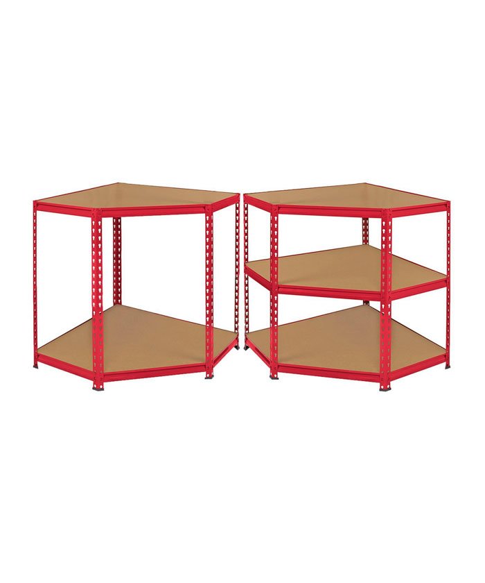 5 tier Rivet Corner Shelving-184