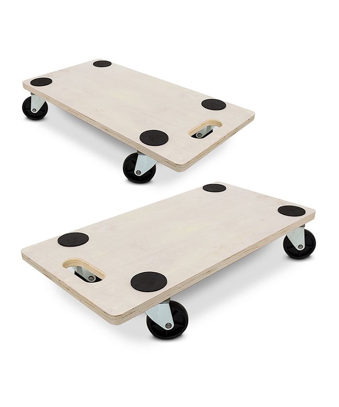 Dollies with handhole,4 round EVA pad,Plywood deck-264