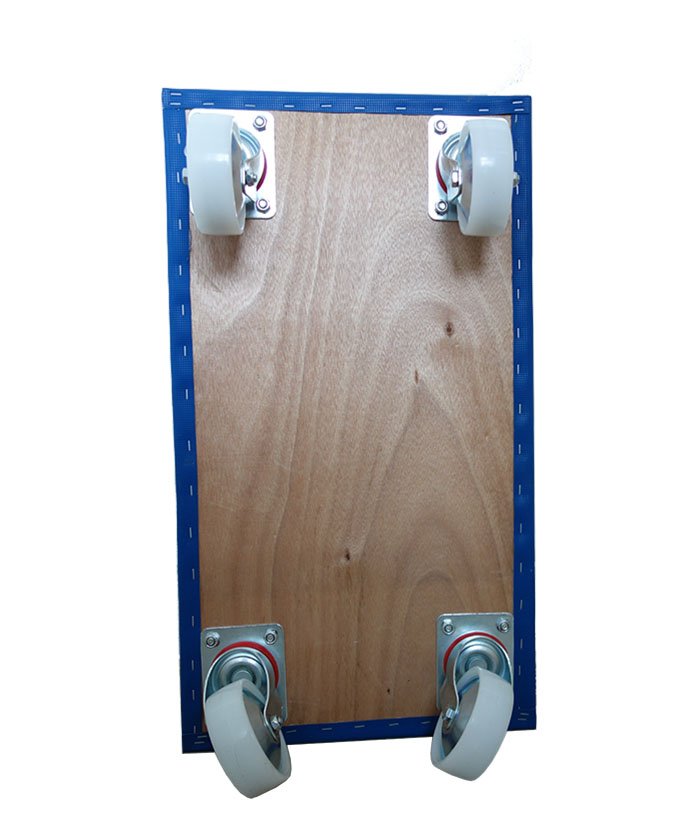 Non-slip coating Dolly,4``PP castor with steel cover-290