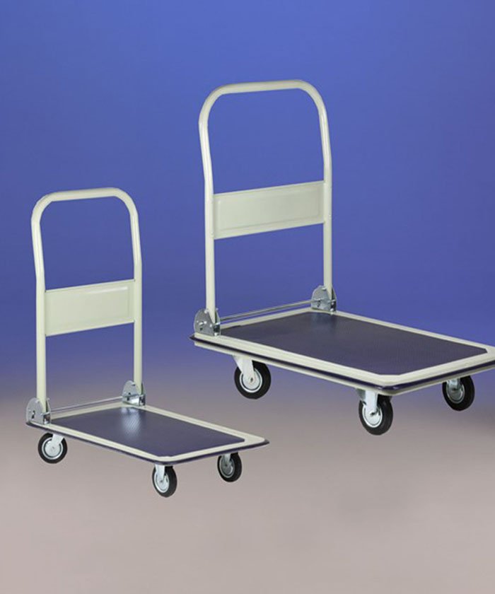 Platform Hand Trolley, Rubber Castor-316
