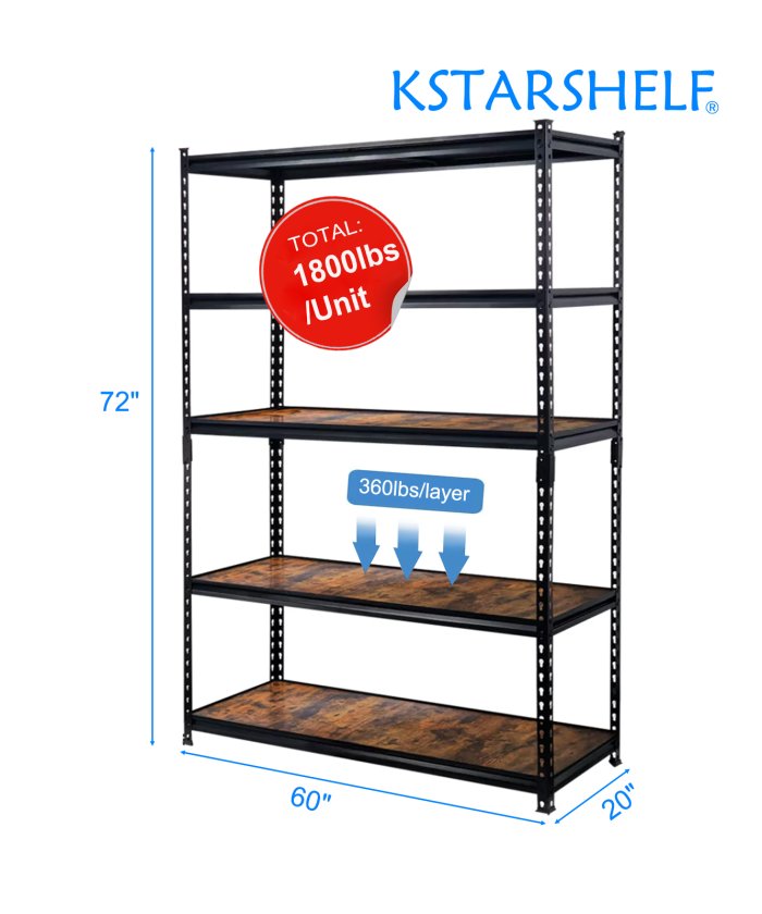 Black Metal Adjustable Kitchen Storage Shelf 3 4 5 Tier Home Bedroom Furniture Removable Steel Storage Rack -441