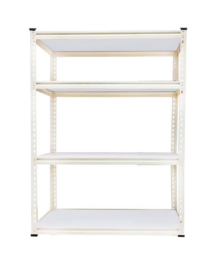 4-Layer Selective Medium Duty Rack Steel Metal Unit Storage System for Garages Basements Warehouses Carton Packed -449
